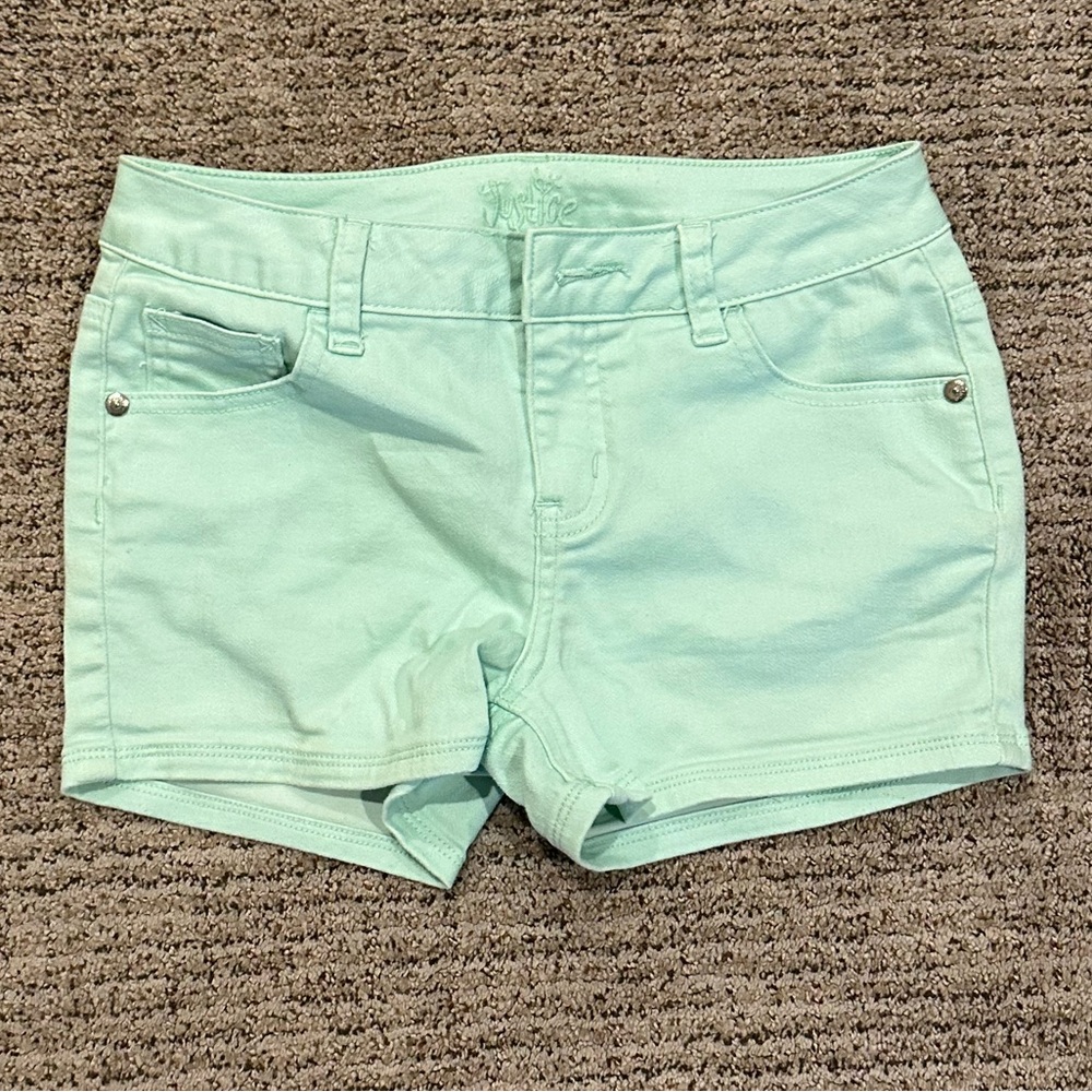 Children’s Turquoise Jean Shorts